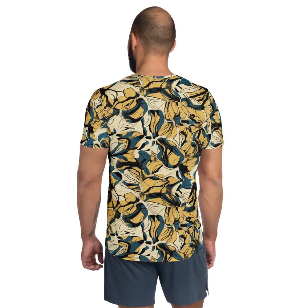 Indigo Marigold on Men's Athletic T-Shirt — Back