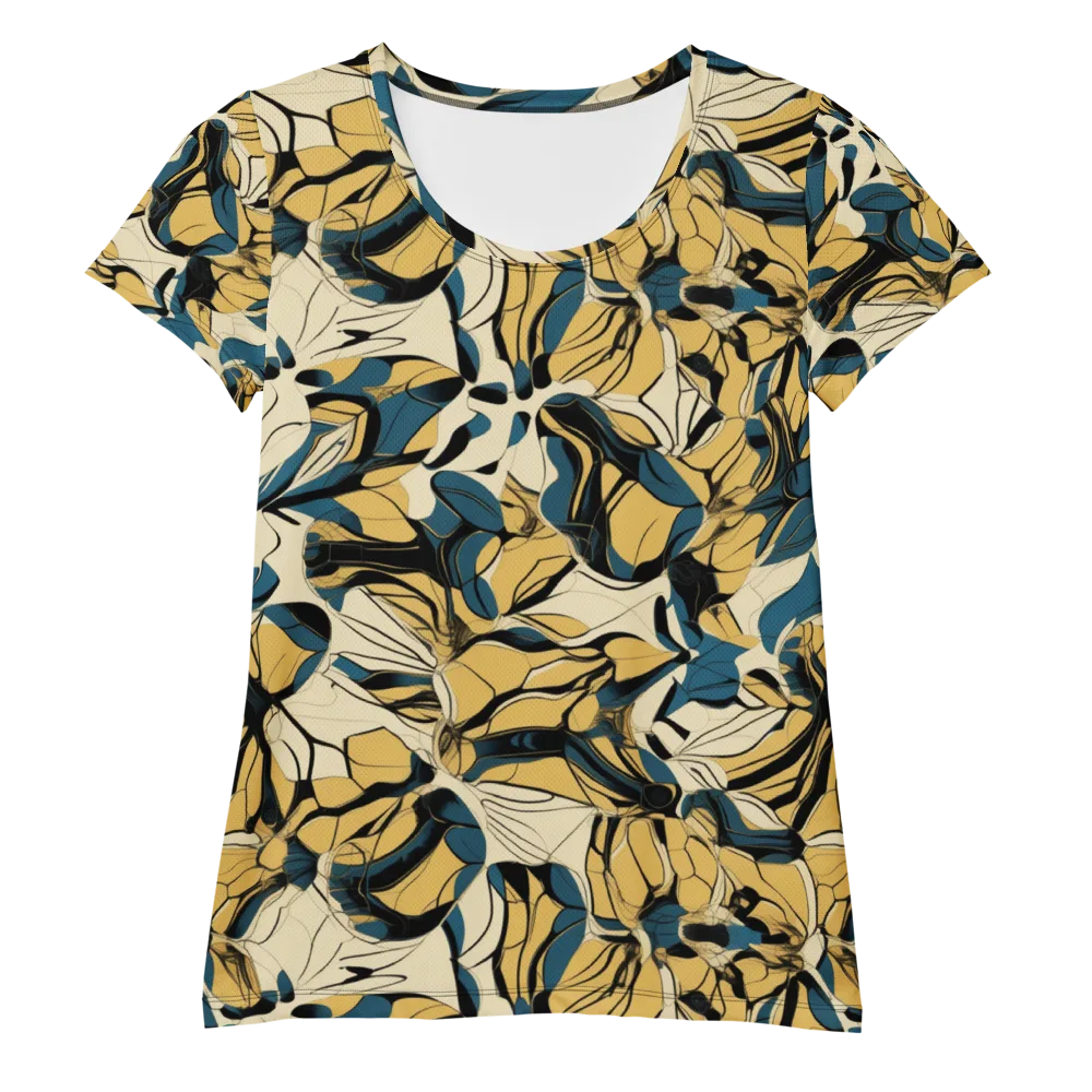 Indigo Marigold on Women's Athletic T-Shirt — Front