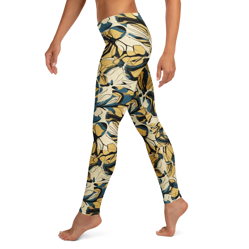Indigo Marigold on Leggings — Left