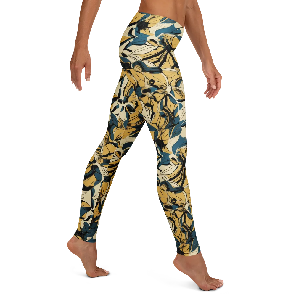 Indigo Marigold on Leggings — Right