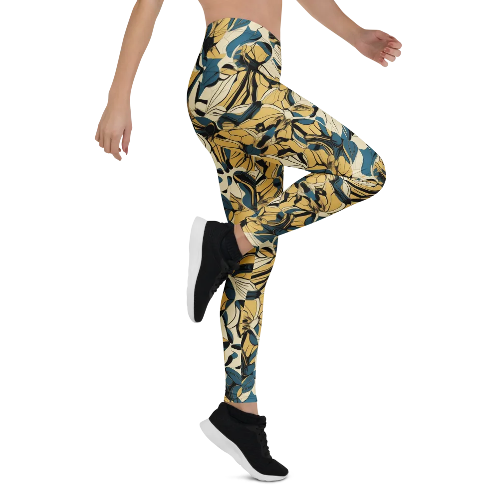 Indigo Marigold on Leggings — Right