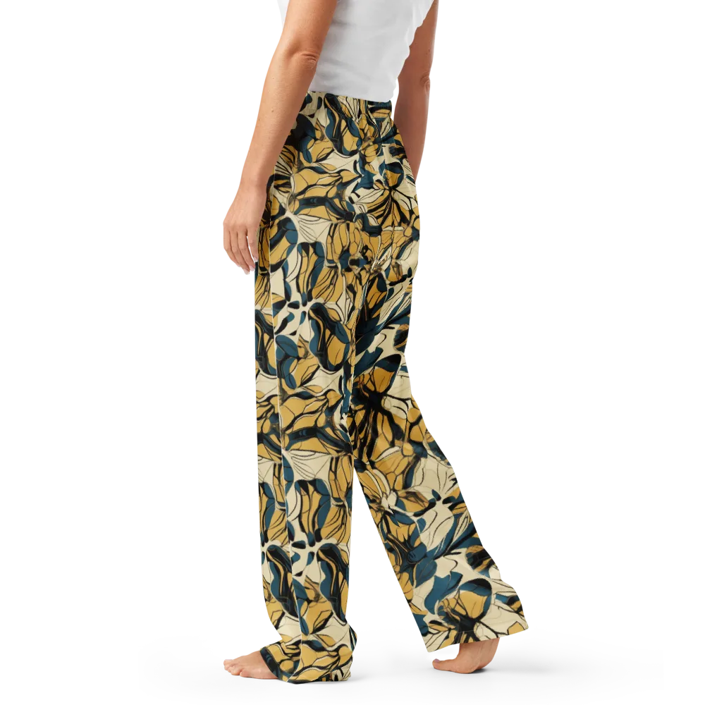 Indigo Marigold on Women's Pajama Pants — Left