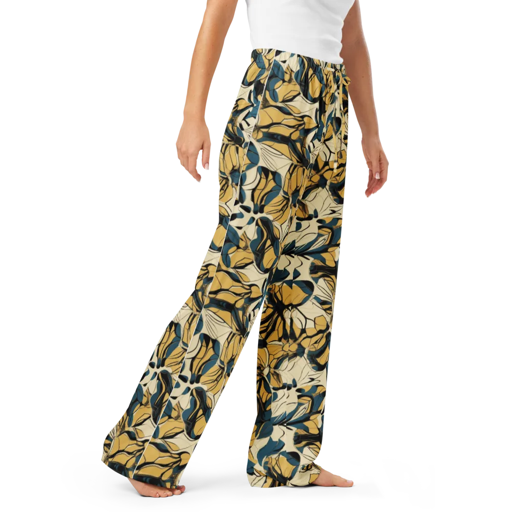 Indigo Marigold on Women's Pajama Pants — Right Front