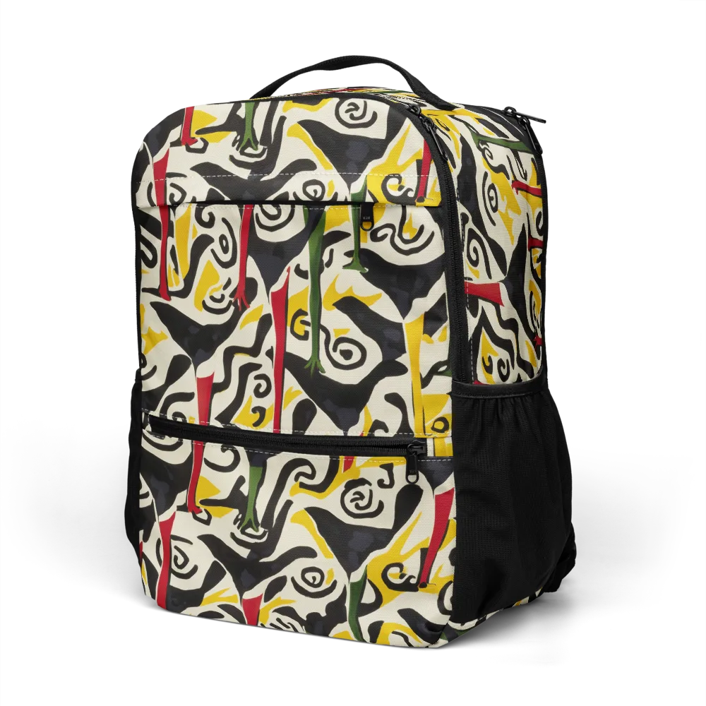Inkblot Menagerie on Utility Backpack — Left Front
