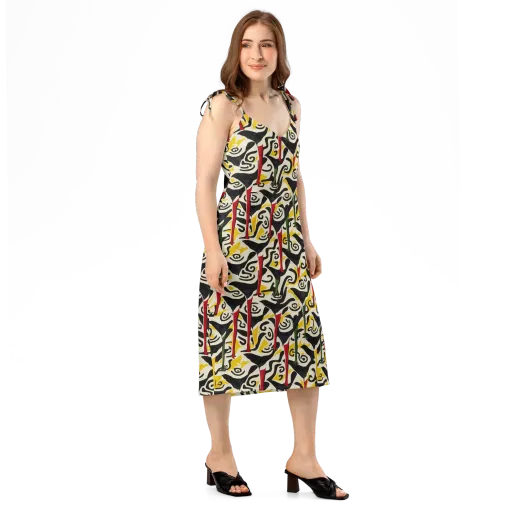 Inkblot Menagerie on a Slip Dress