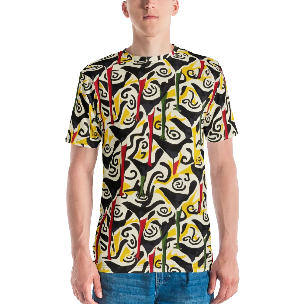 Inkblot Menagerie on Men's Crew Neck T-Shirt — Front