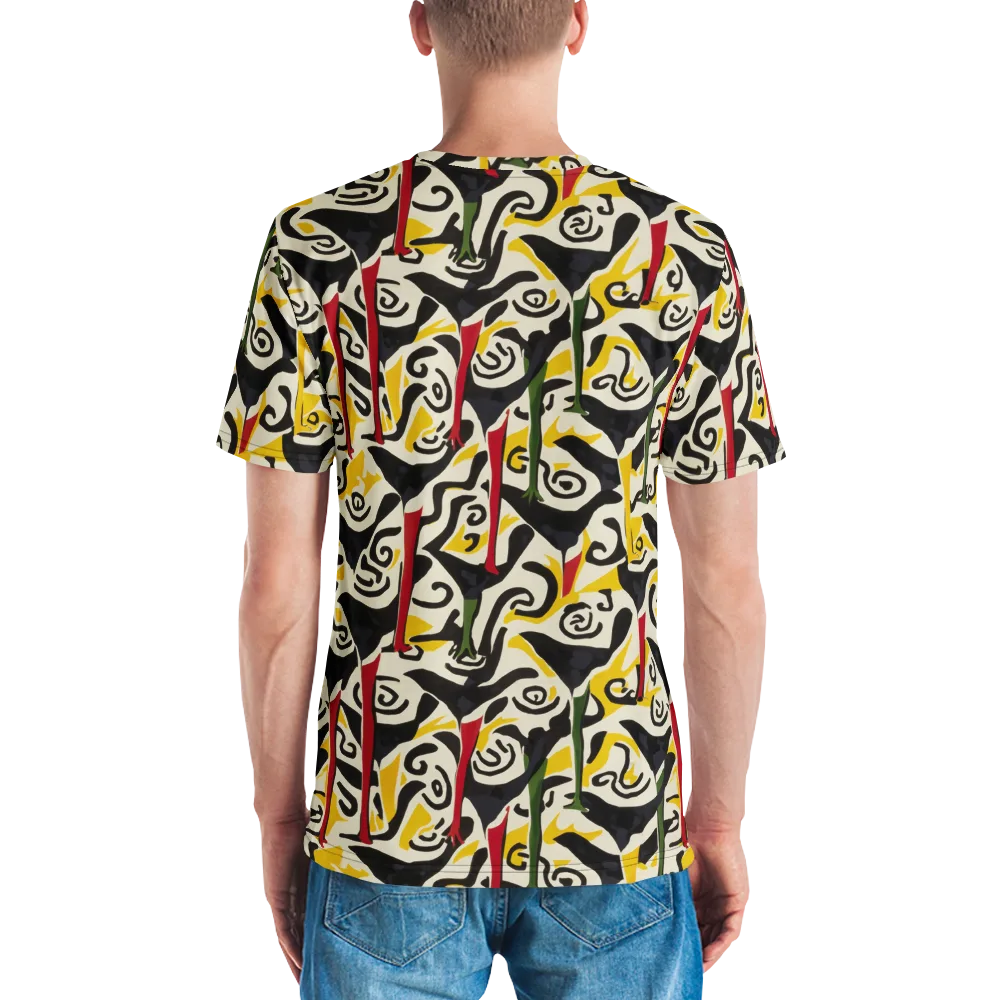 Inkblot Menagerie on Men's Crew Neck T-Shirt — Back
