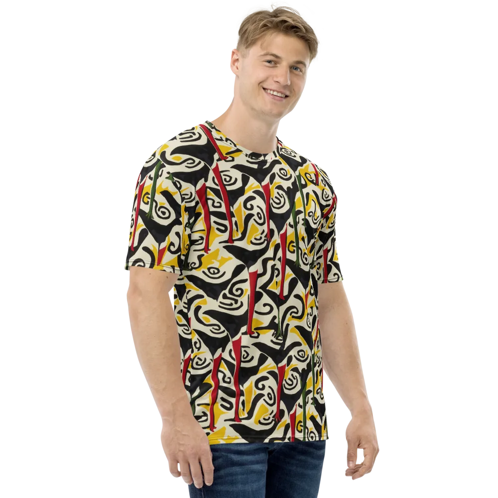Inkblot Menagerie on Men's Crew Neck T-Shirt — Right