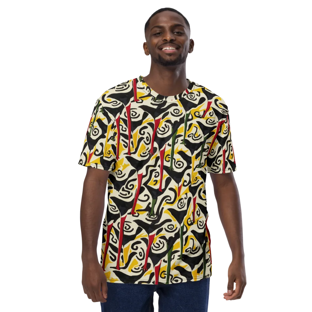 Inkblot Menagerie on Men's Crew Neck T-Shirt — Front