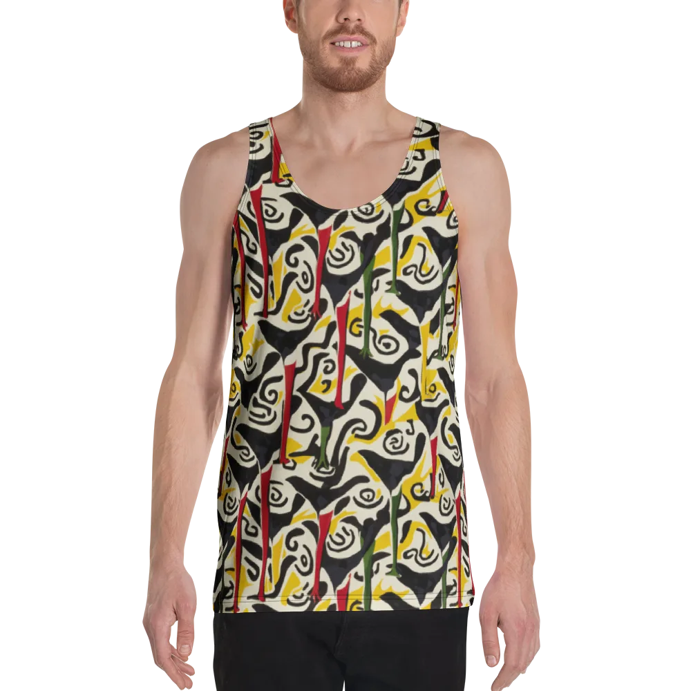 Inkblot Menagerie on Men's Tank Top — Front