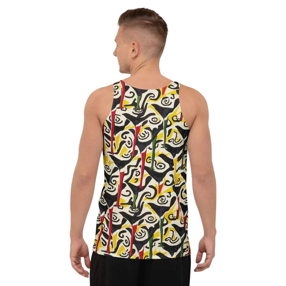 Inkblot Menagerie on Men's Tank Top — Back