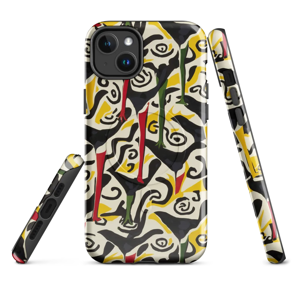 Inkblot Menagerie on MagSafe Tough Case for iPhone® — Front