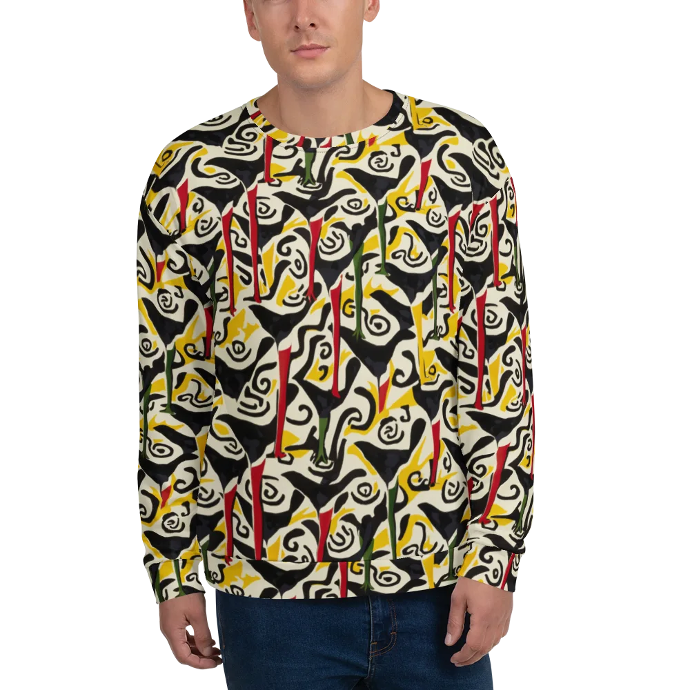 Inkblot Menagerie on Sweatshirt — Front