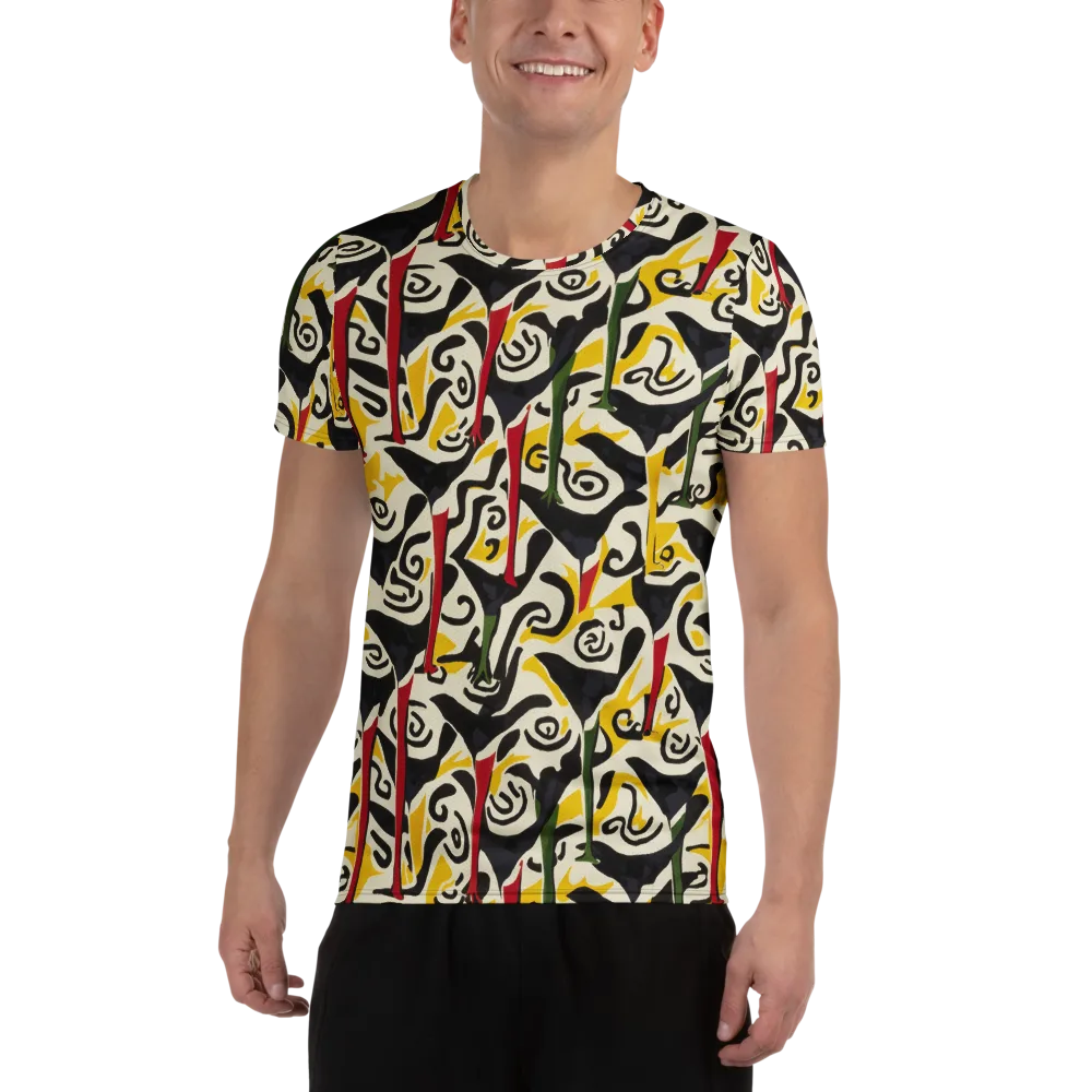 Inkblot Menagerie on Men's Athletic T-Shirt — Front