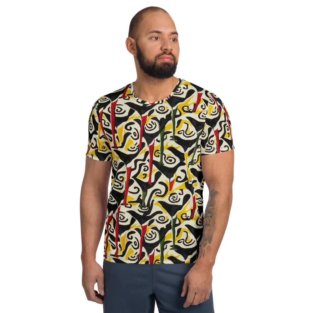 Inkblot Menagerie on Men's Athletic T-Shirt — Front