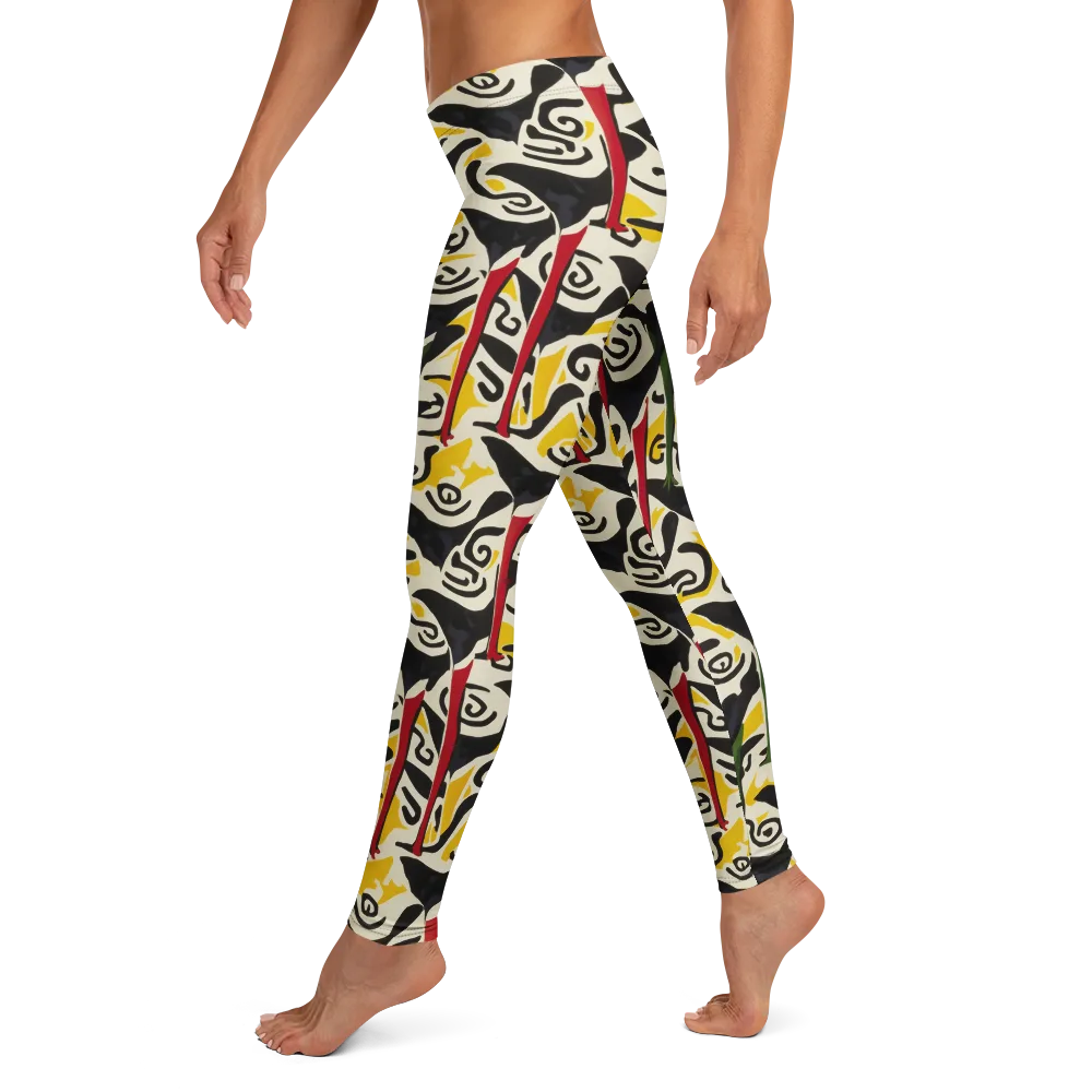 Inkblot Menagerie on Leggings — Left