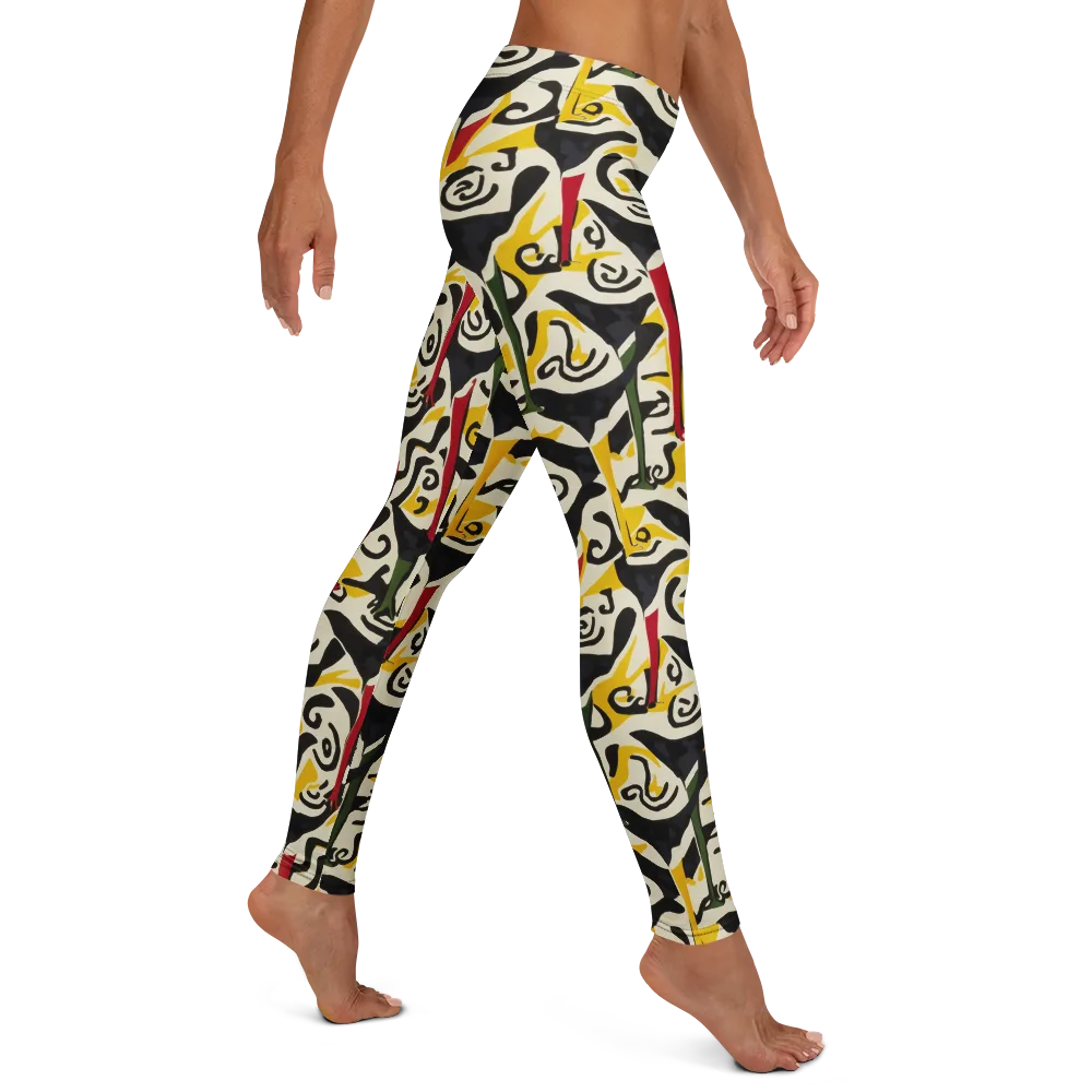 Inkblot Menagerie on Leggings — Right