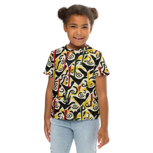 Inkblot Menagerie on a Kids Crew Neck T-Shirt