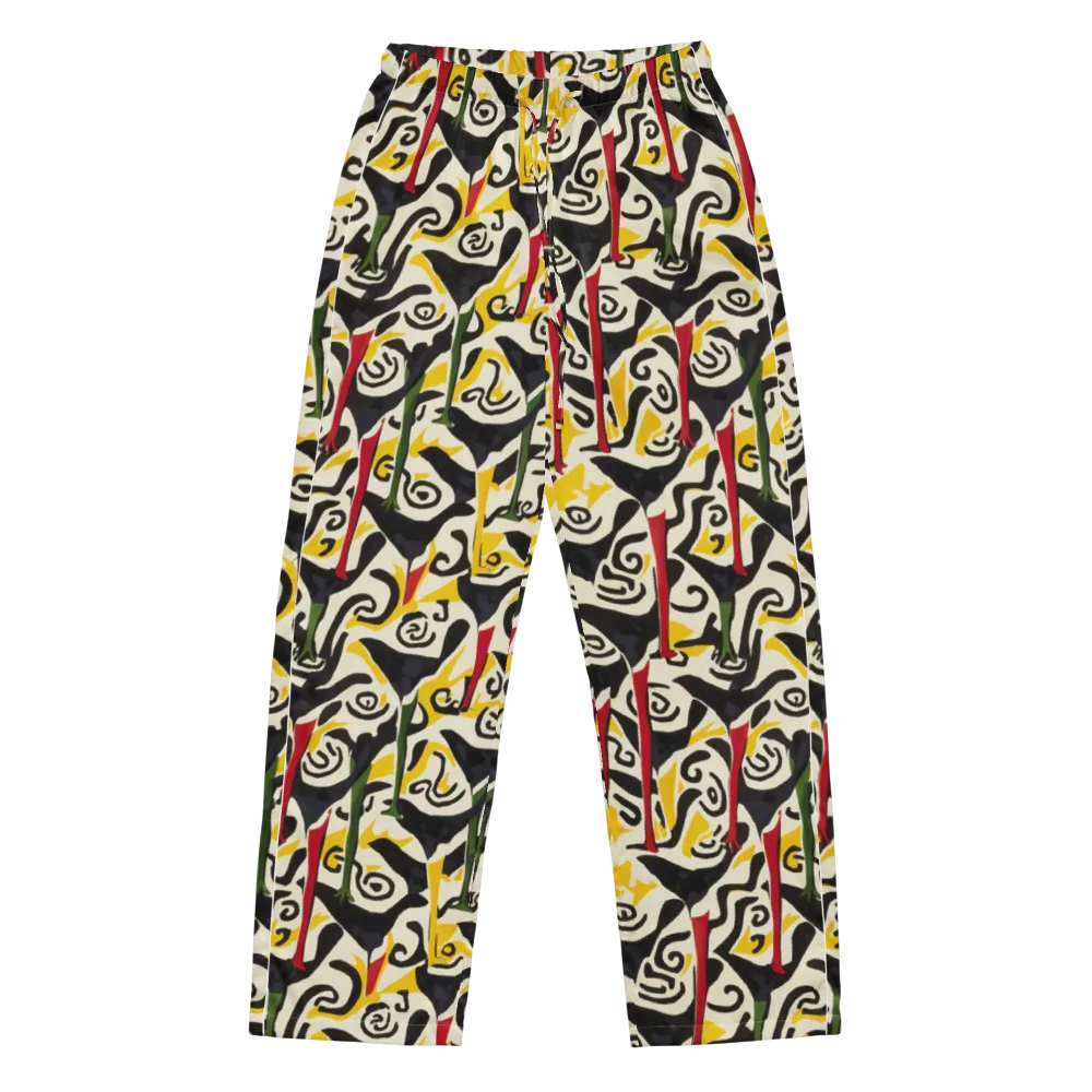 Inkblot Menagerie on Women's Pajama Pants — Front