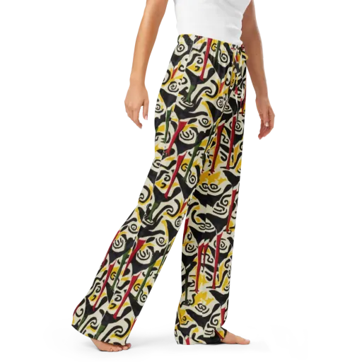 Inkblot Menagerie on a Women's Pajama Pants