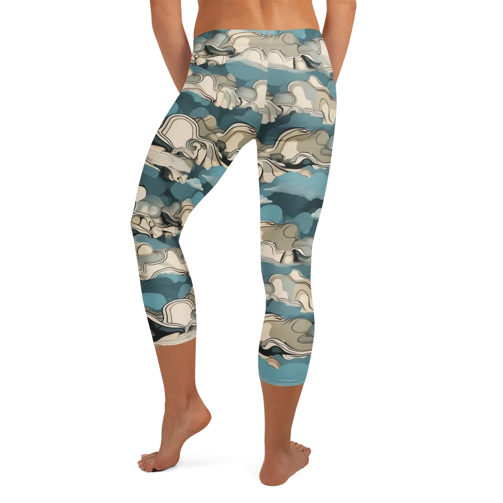 Cloudline Current on Capri Leggings — Back