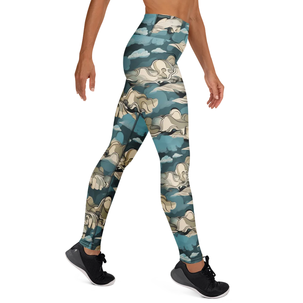 Cloudline Current on Yoga Leggings — Right