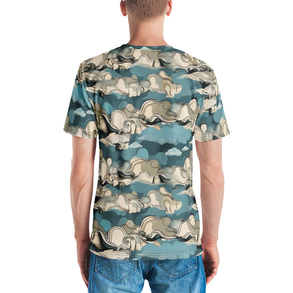 Cloudline Current on Men's Crew Neck T-Shirt — Back
