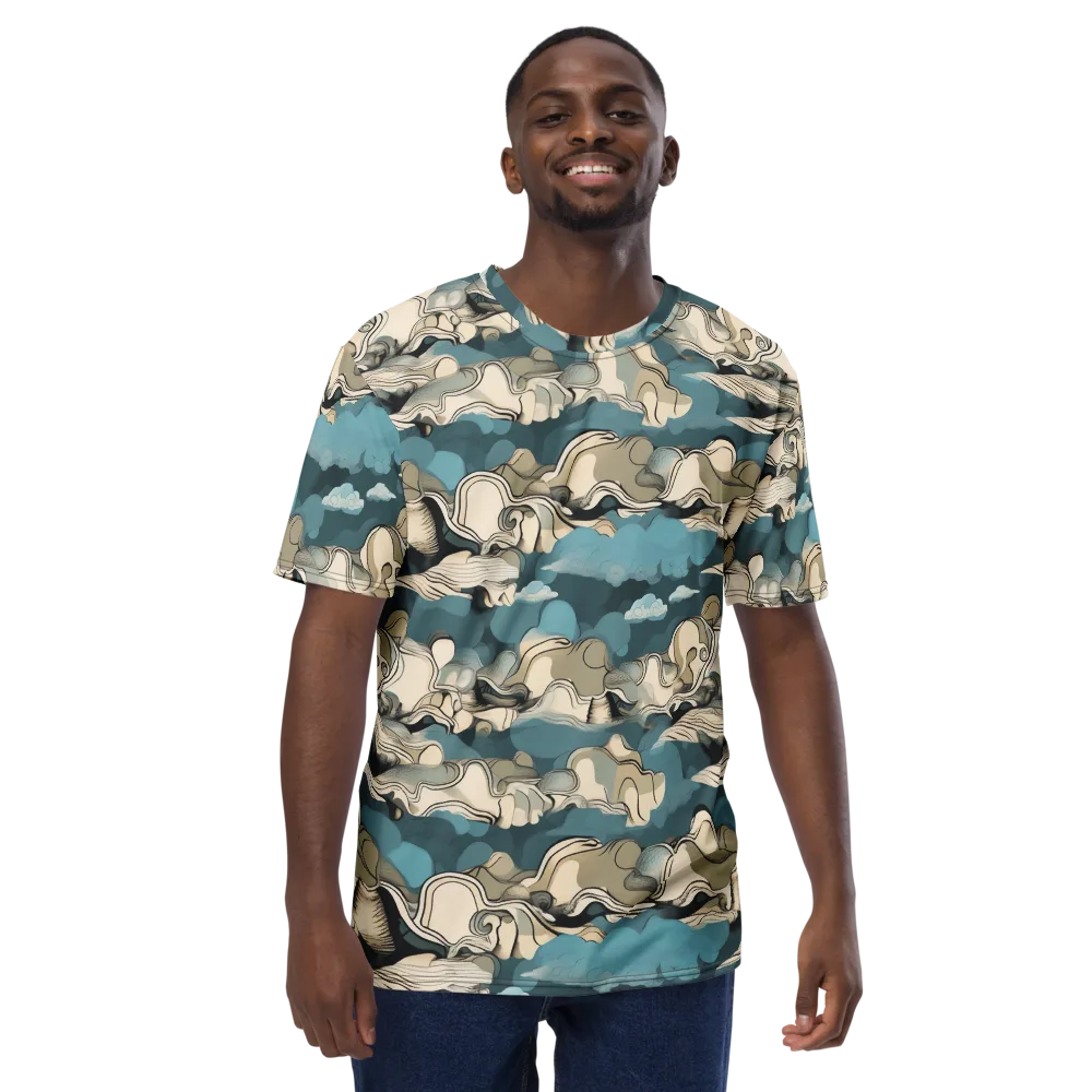 Cloudline Current on Men's Crew Neck T-Shirt — Front