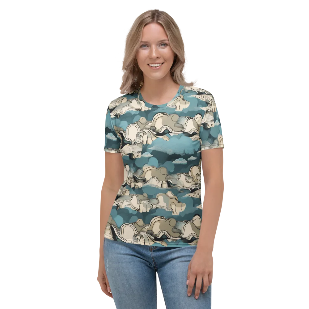 Cloudline Current on Women's Crew Neck T-Shirt — Front