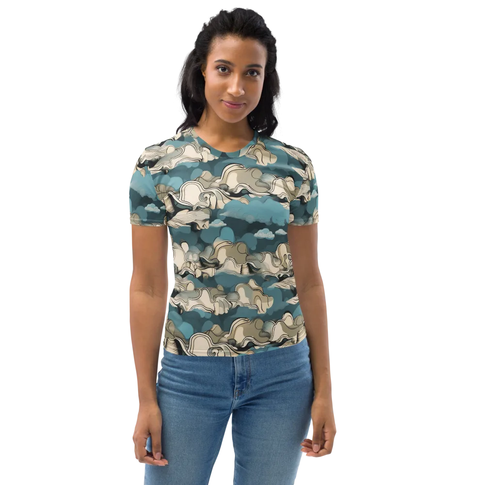 Cloudline Current on Women's Crew Neck T-Shirt — Front
