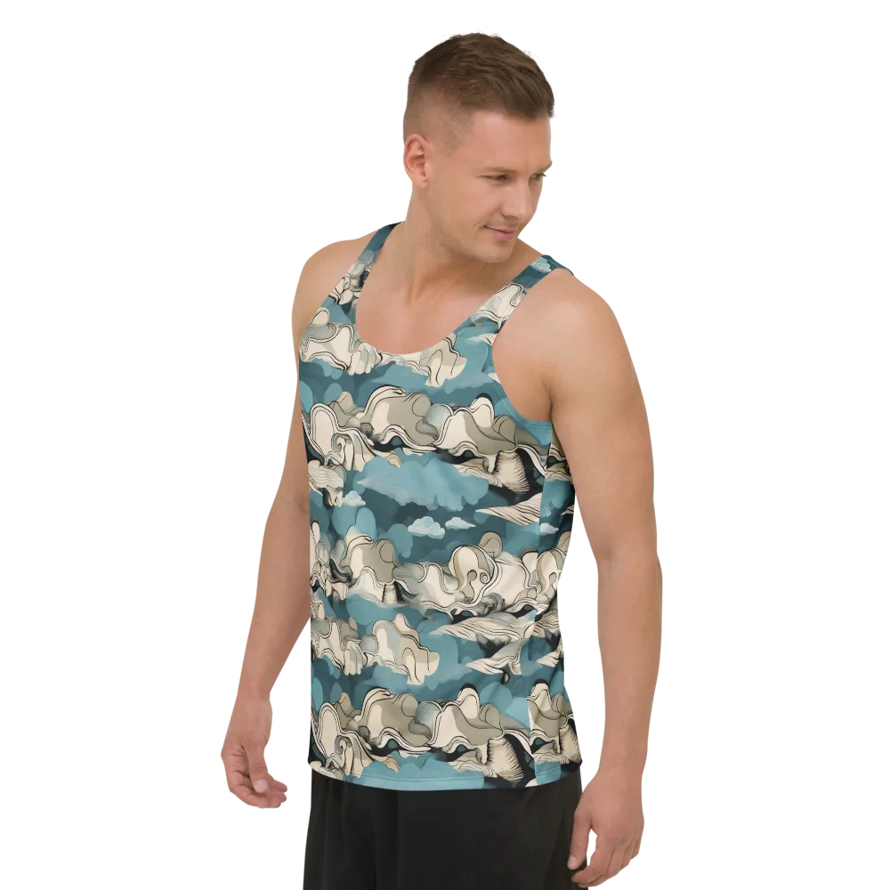 Cloudline Current on Men's Tank Top — Left Front