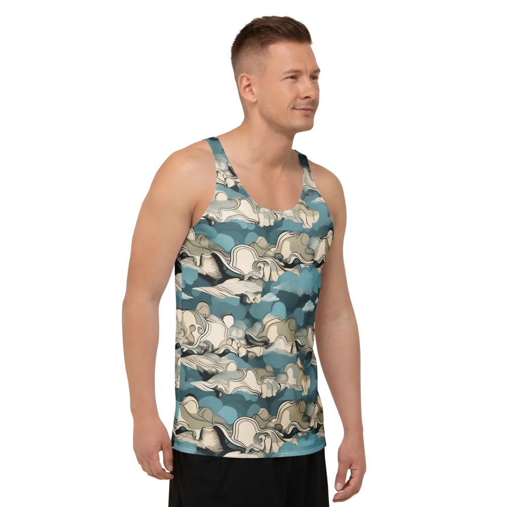 Cloudline Current on Men's Tank Top — Right Front