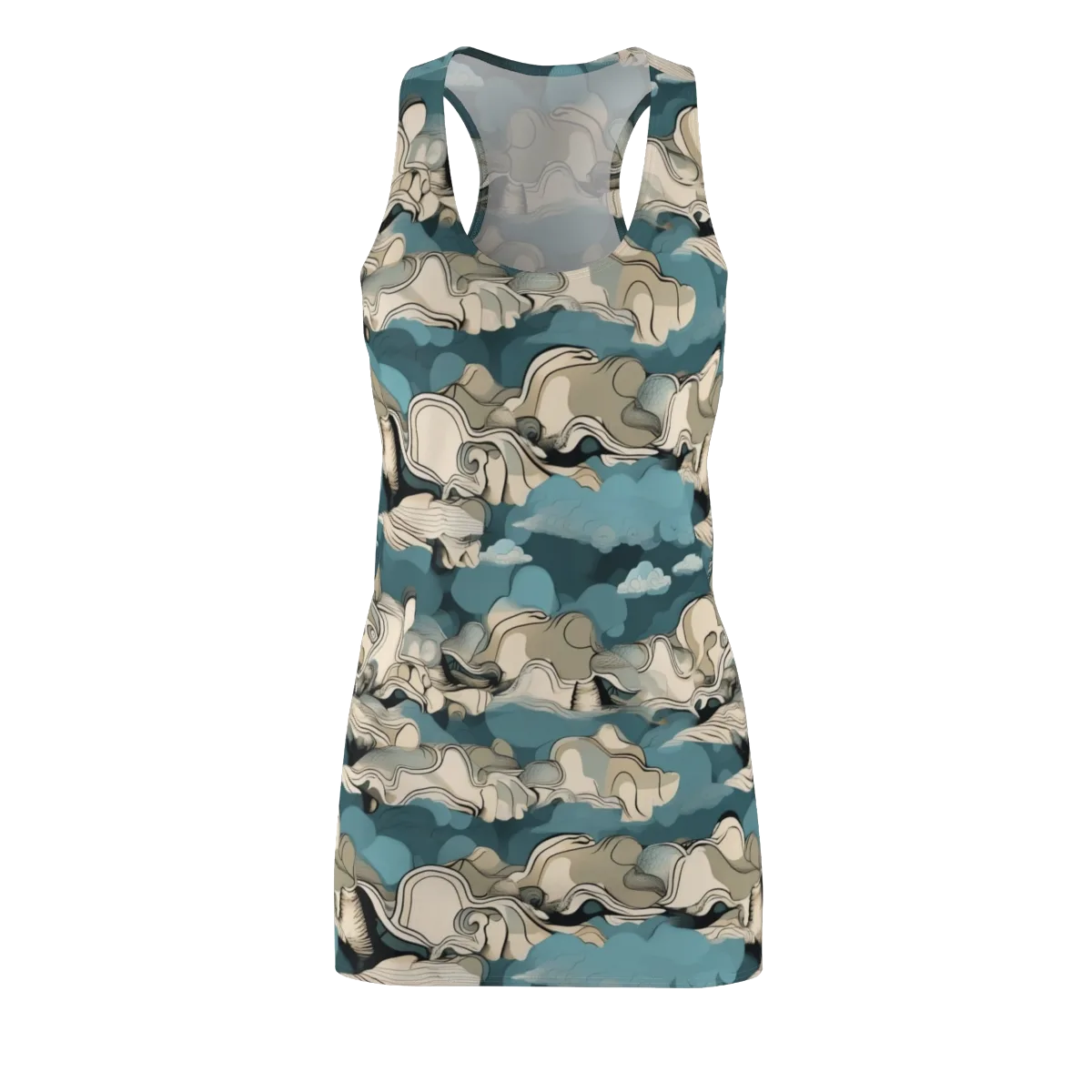 Cloudline Current on Racerback Dress — Front