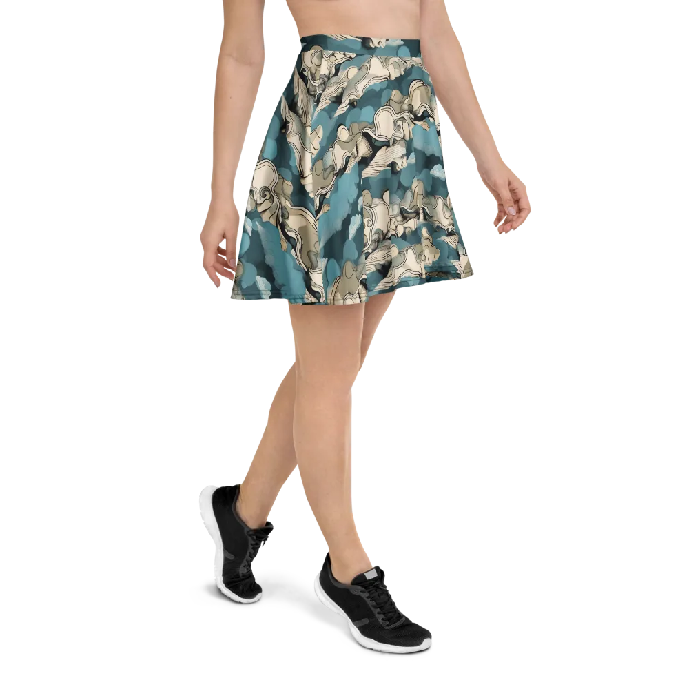 Cloudline Current on Skater Skirt — Right