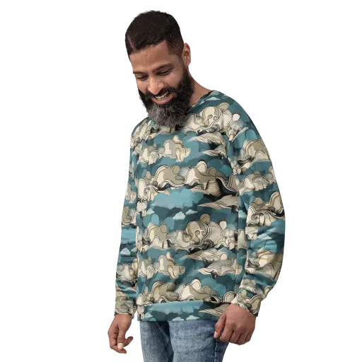Cloudline Current on a Sweatshirt