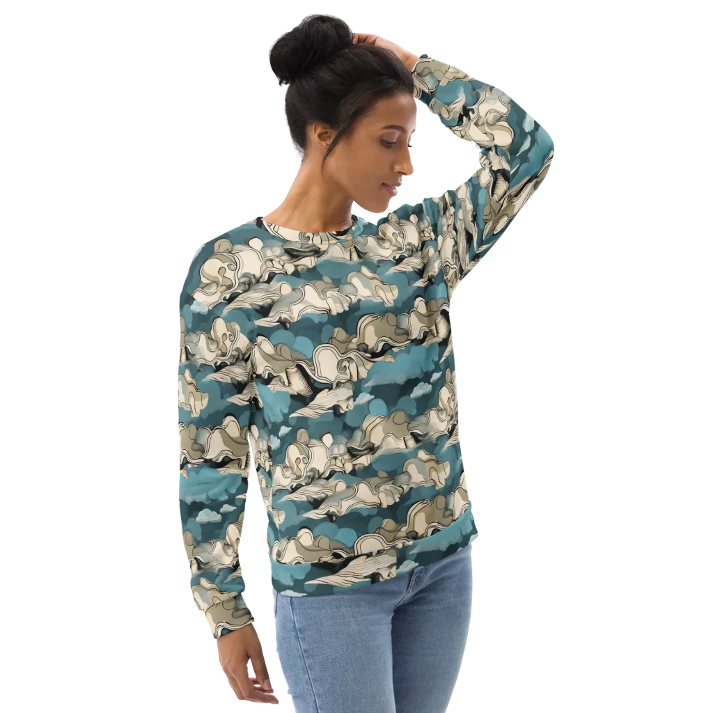 Cloudline Current on Sweatshirt — Right Front