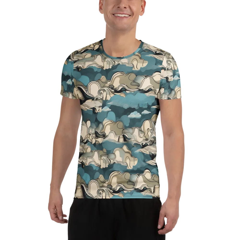 Cloudline Current on Men's Athletic T-Shirt — Front
