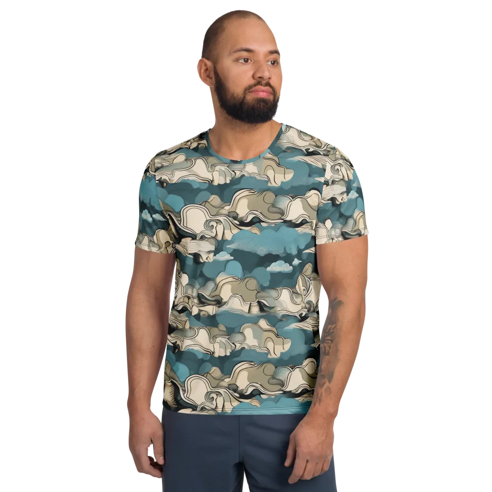 Cloudline Current on Men's Athletic T-Shirt — Front