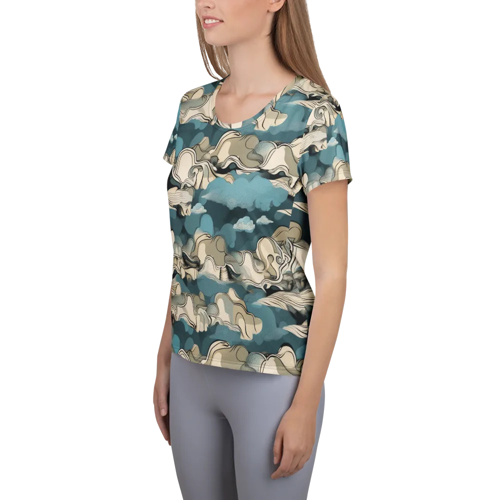 Cloudline Current on Women's Athletic T-Shirt — Left
