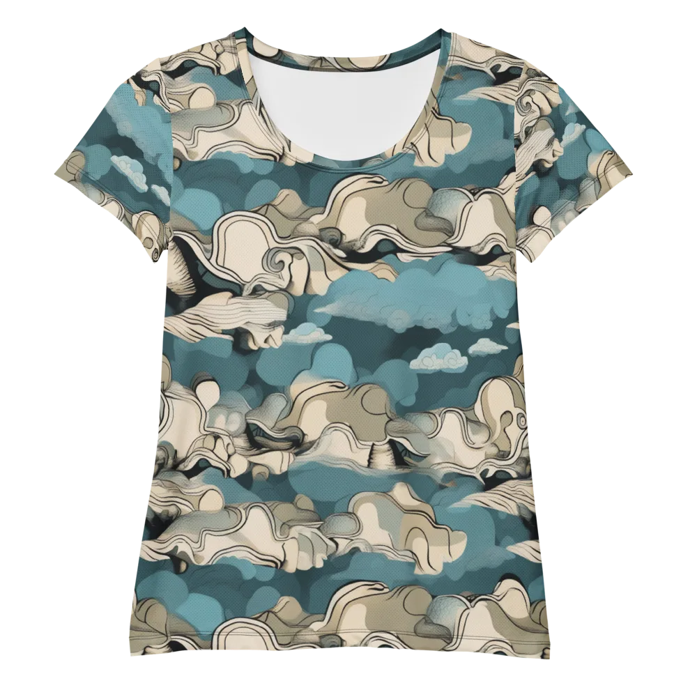 Cloudline Current on Women's Athletic T-Shirt — Front