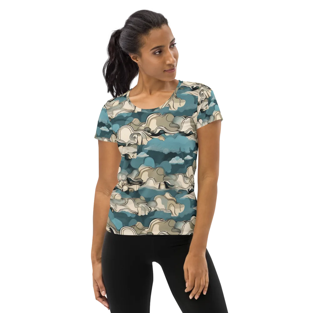 Cloudline Current on Women's Athletic T-Shirt — Front