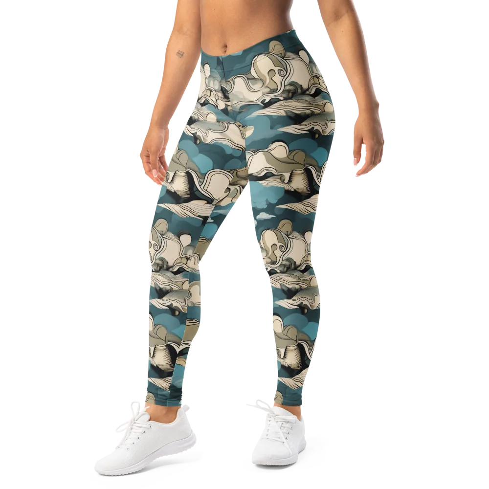 Cloudline Current on Leggings — Left Front
