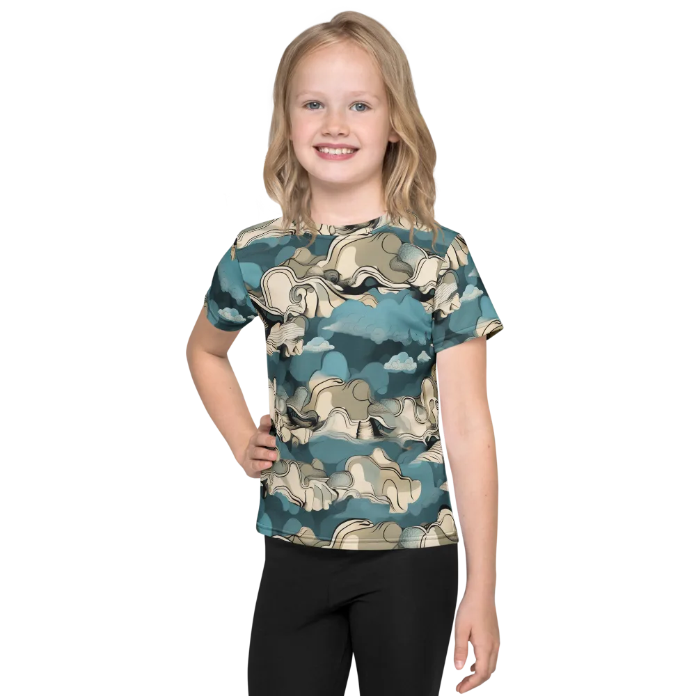 Cloudline Current on Kids Crew Neck T-Shirt — Front