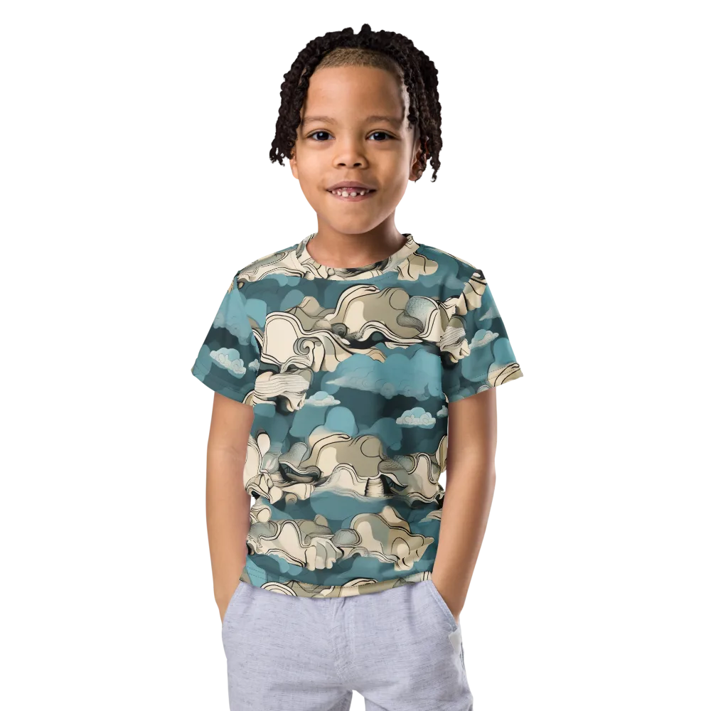 Cloudline Current on Kids Crew Neck T-Shirt — Front