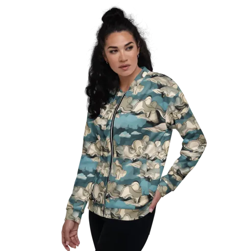 Cloudline Current on a Bomber Jacket