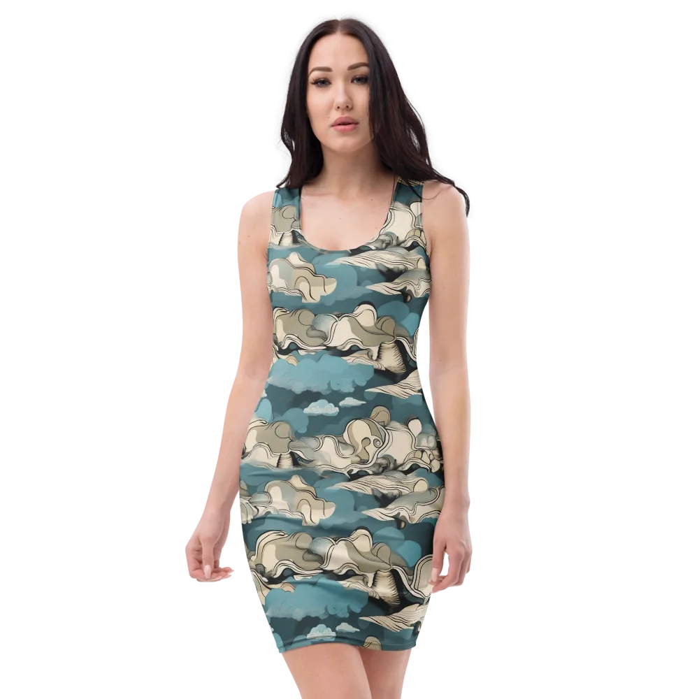Cloudline Current on Bodycon Dress — Front