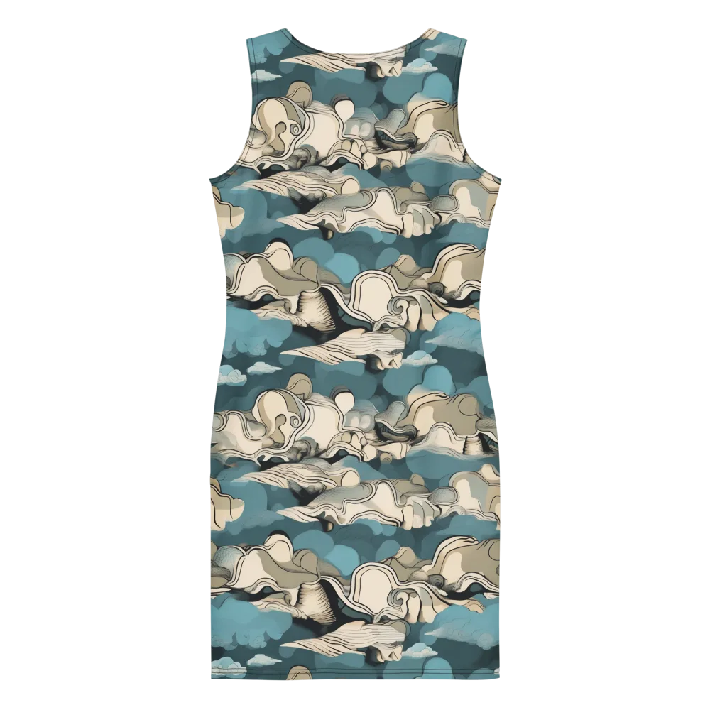 Cloudline Current on Bodycon Dress — Back