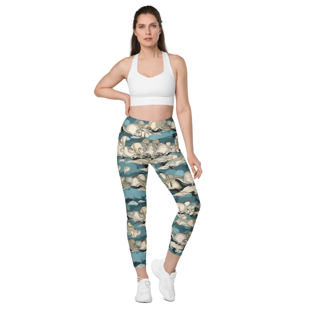 Cloudline Current on Leggings with Pockets — Front