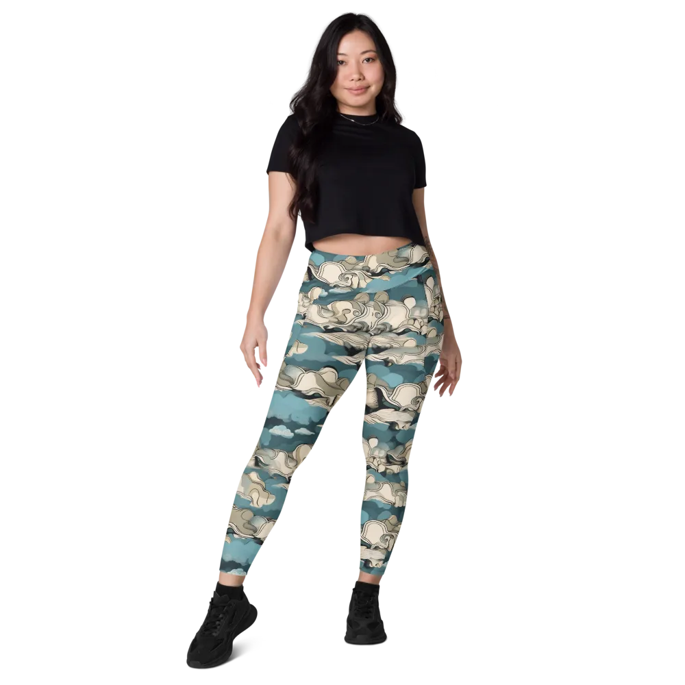 Cloudline Current on Leggings with Pockets — Front