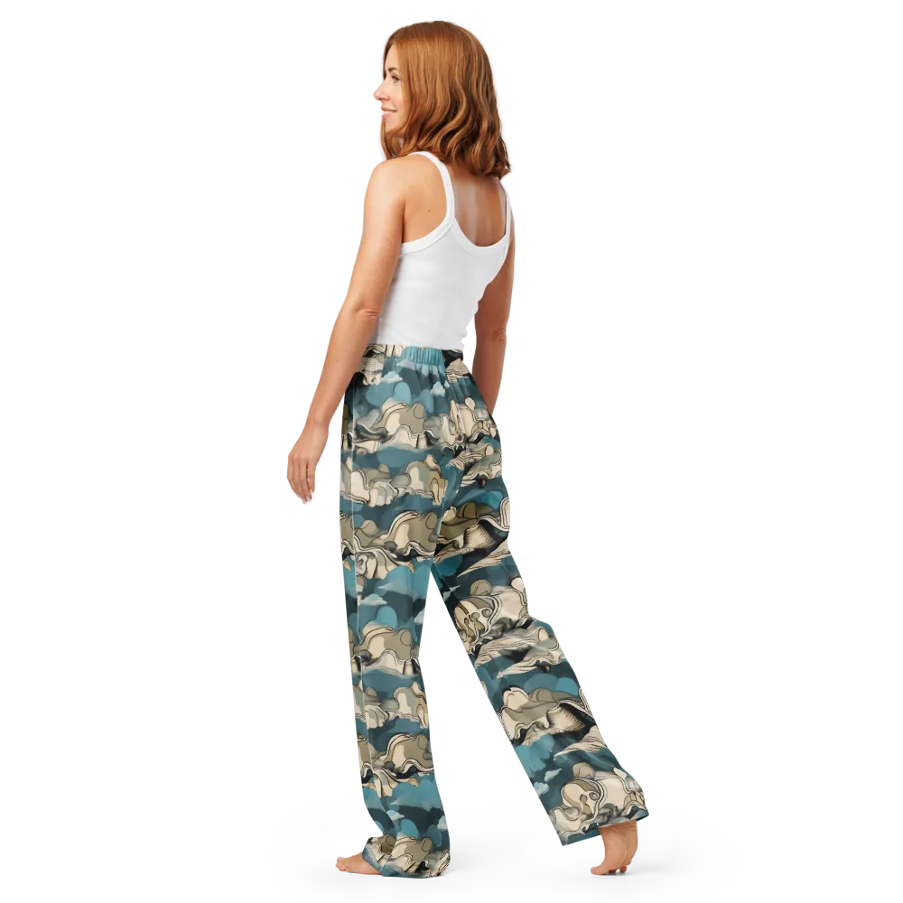 Cloudline Current on Women's Pajama Pants — Back